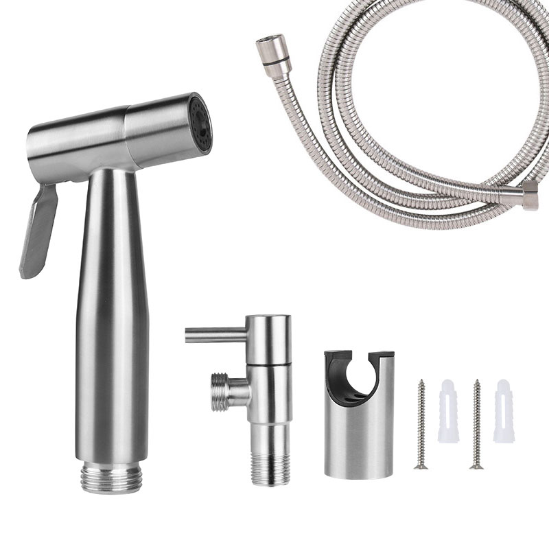 SUS304 Stainless Steel Wash Cleaning portable Handheld toilet bidet sprayer set kit