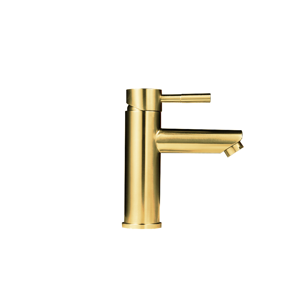 Deck mount wash tap bathroom single handle face gold basin faucet